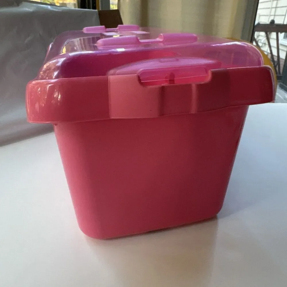 LEGO Bricks and more: Large Pink Brick Box (5560) Not Sorted Not Counted